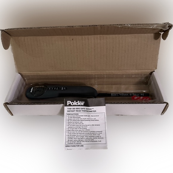 VTG NIB THM-380 BBQ THERMOMETER OUTDOOR INDOOR COOKING KITCHEN TOOL TEMPERATURE - Picture 2 of 5